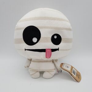 Ganz Squishy Squad Spooky Pal Mummy Plush 9" Halloween Tongue Sticking Out Toy